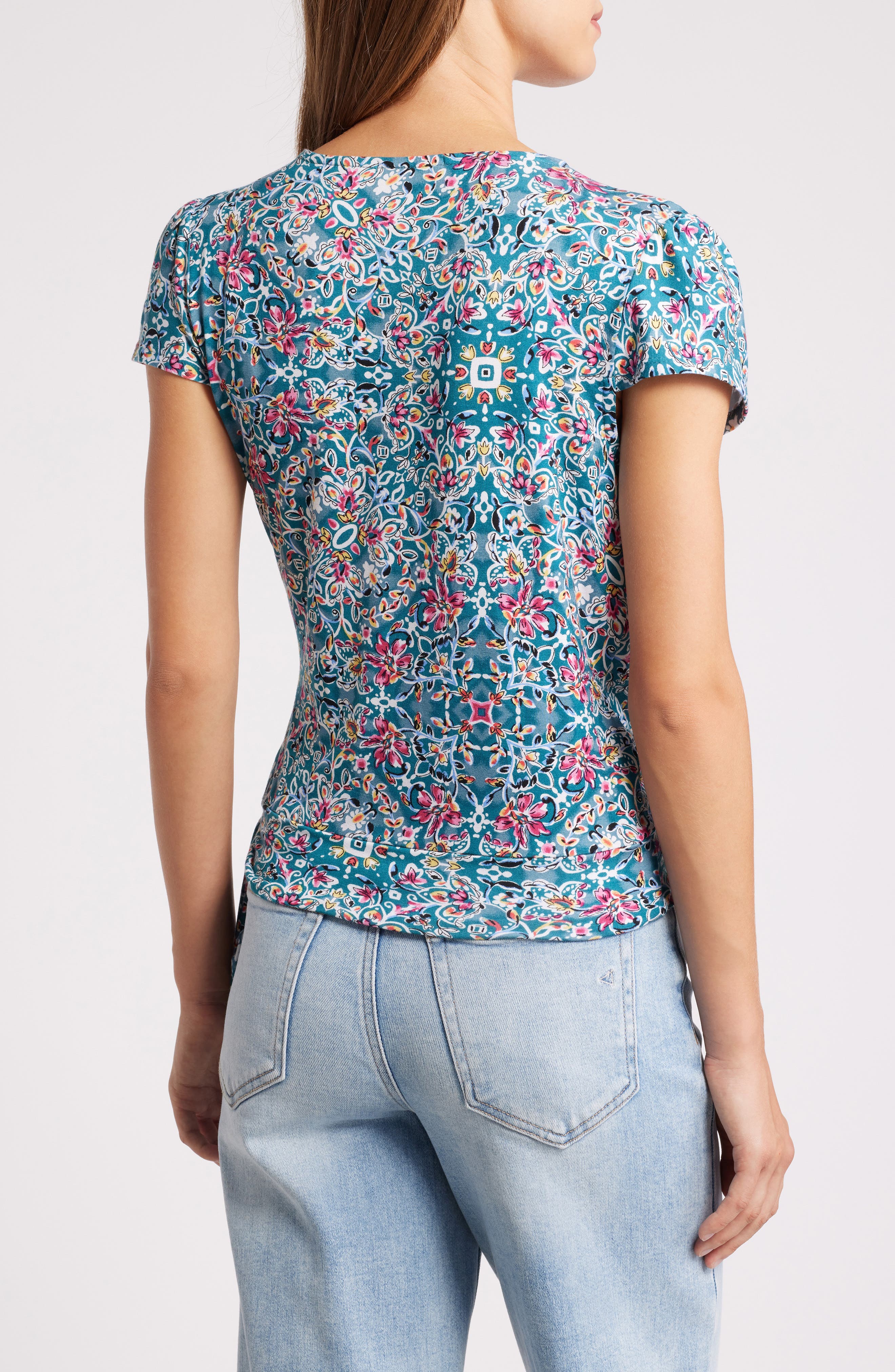 Print Wrap Top - image 2