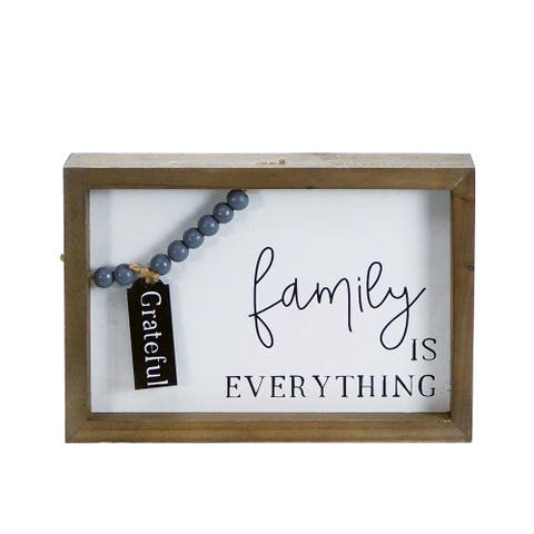 Family Is Everything Sign with Tag