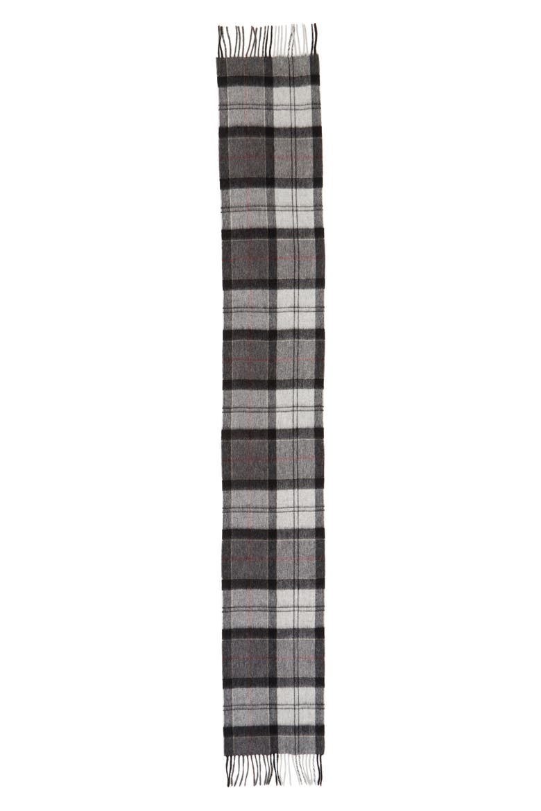 Holden Tartan Plaid Scarf, Alternate, color, GREY TARTAN