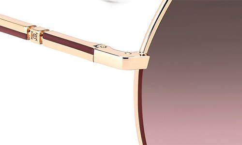 Carolina Herrera 55mm Gradient Geometric Sunglasses In Gold