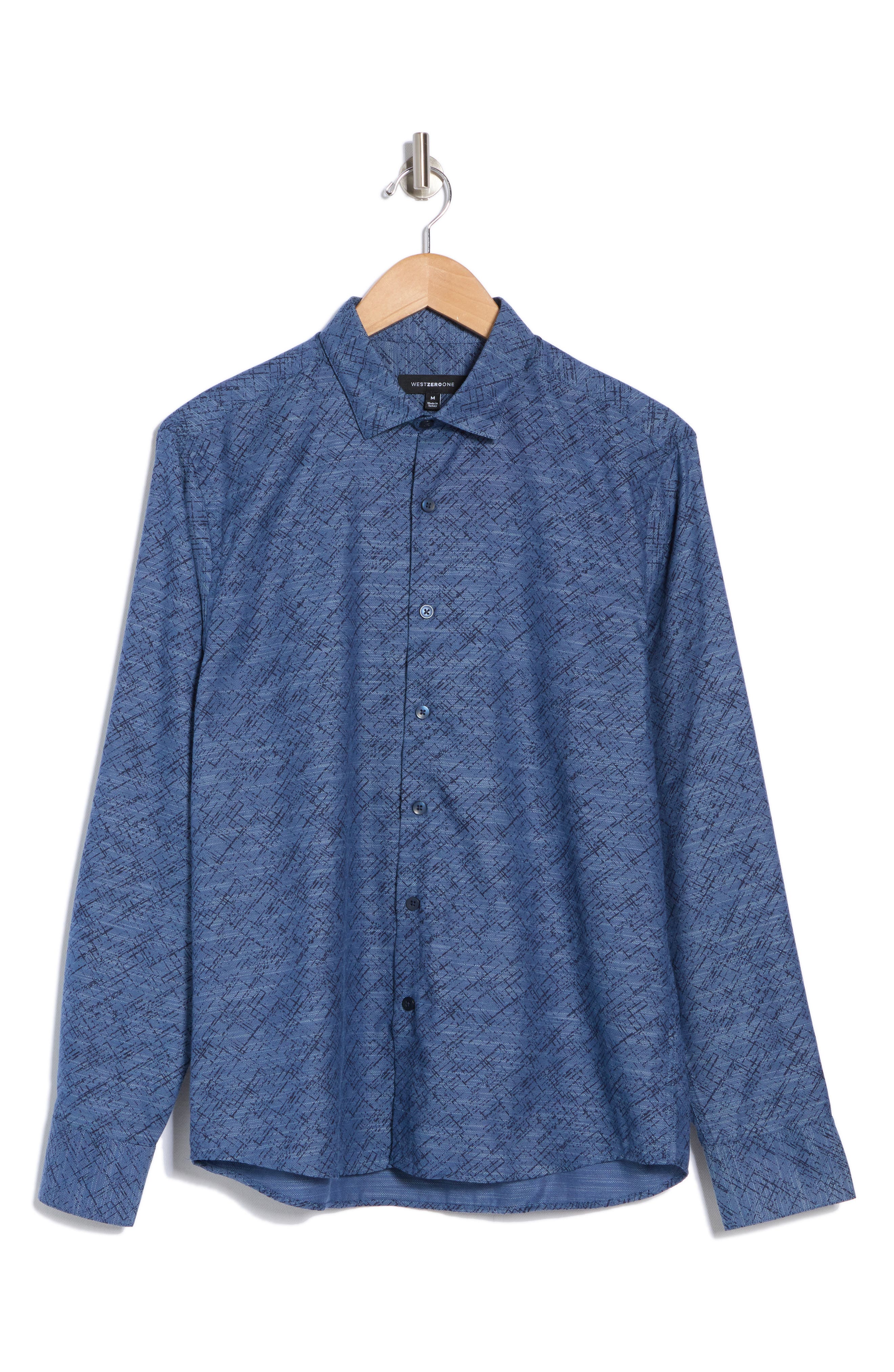 Costas Long Sleeve Trim Fit Button-Up Shirt