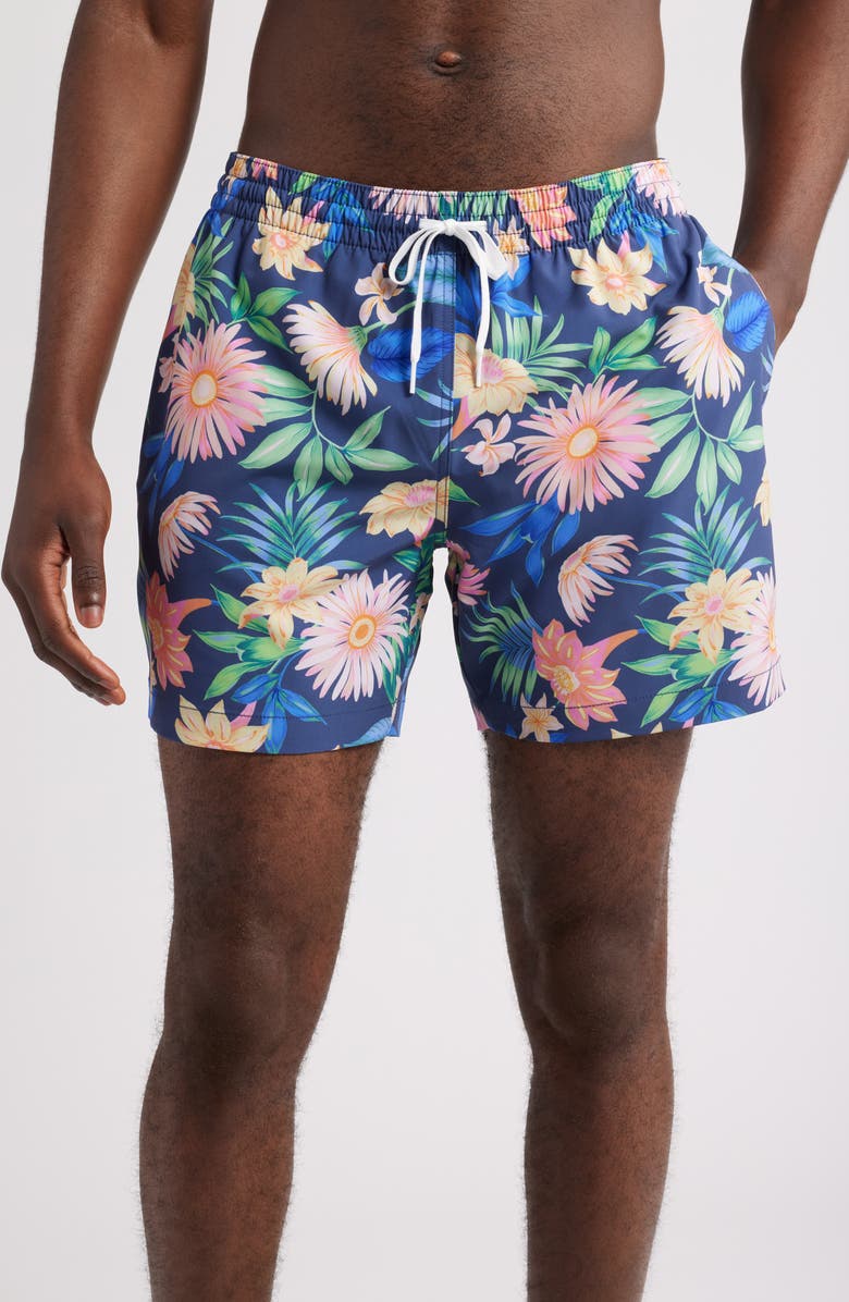 Chubbies The Big Bloomers Floral 5.5-Inch Swim Trunks, Main, color, 