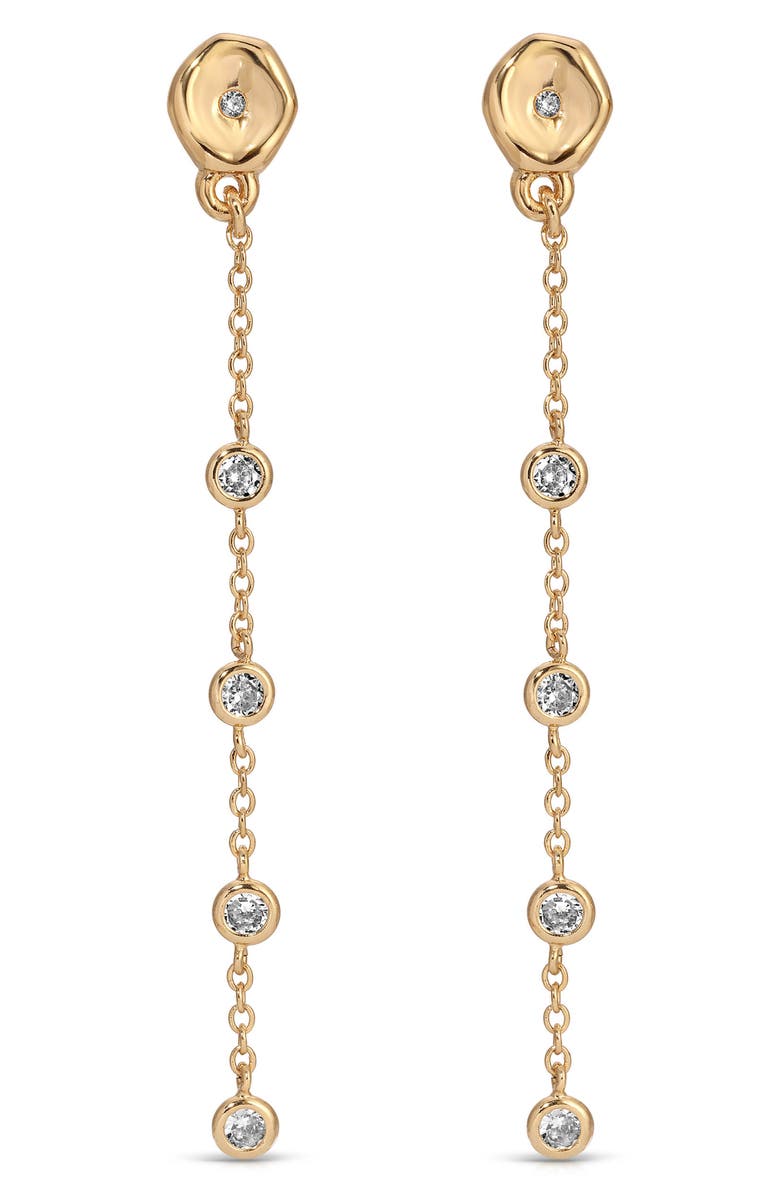 Ettika Dainty Dream Drop Earrings, Main, color, Gold