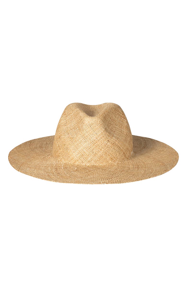 Polo Ralph Lauren Iconic Straw Fedora, Main, color, Natural