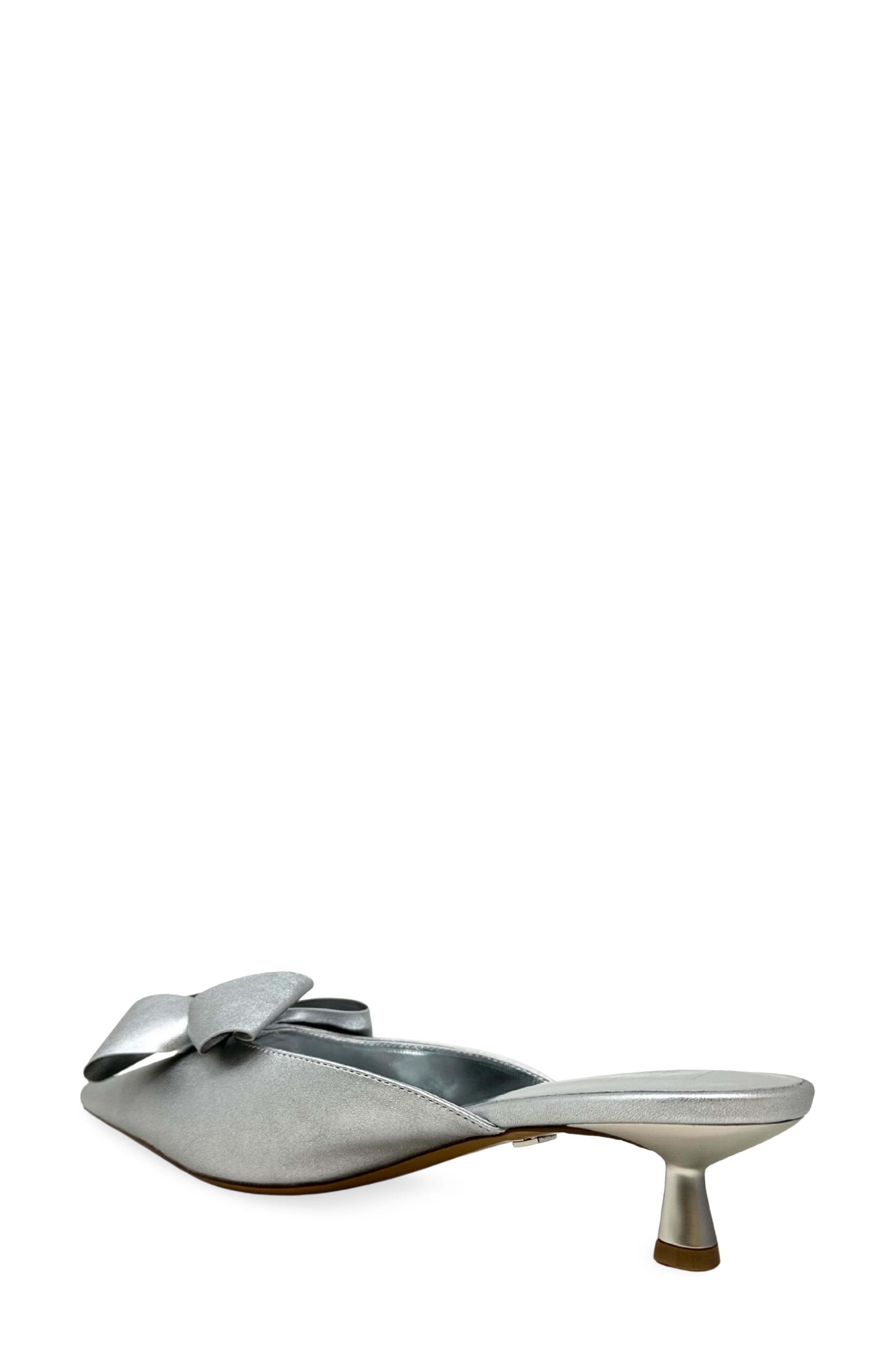 Nell Pointed Toe Kitten Heel Mule - image 4
