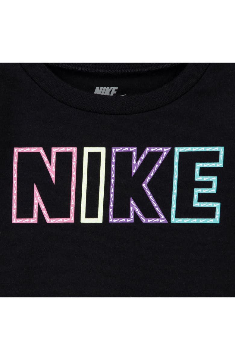 Nike Pop Logo T-Shirt & Mesh Shorts Set, Alternate, color, Magic Flamingo