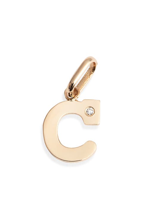 Love Letter Diamond Initial Charm