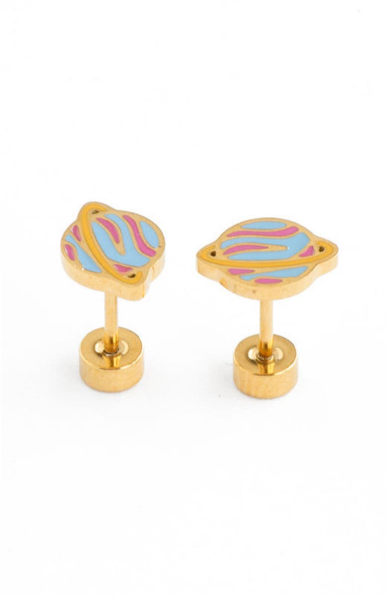 Pip Pop Planet Stud Earrings, Main, color, Blue