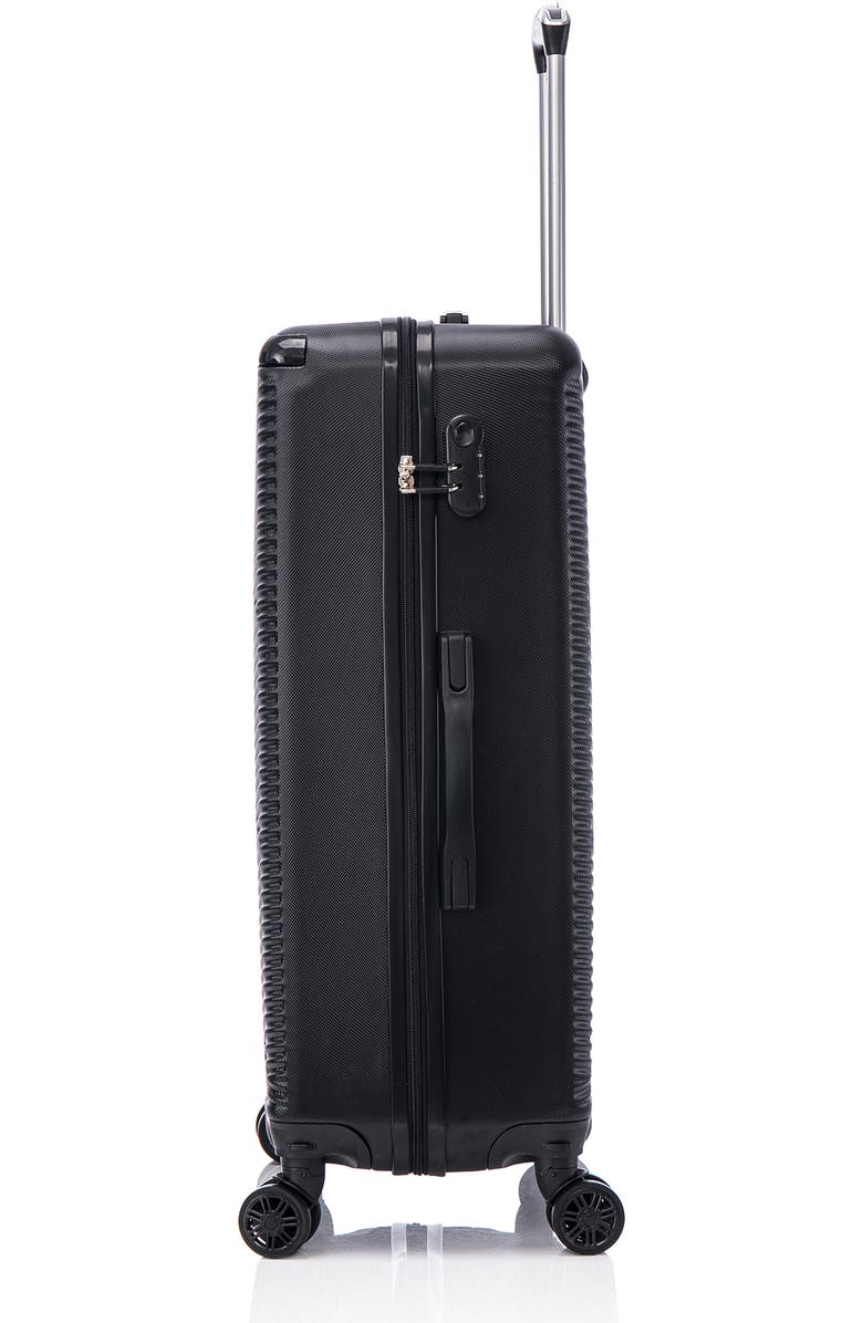 TUCCI Avenza Hardshell 3-Piece Spinner Luggage Set, Alternate, color, Black