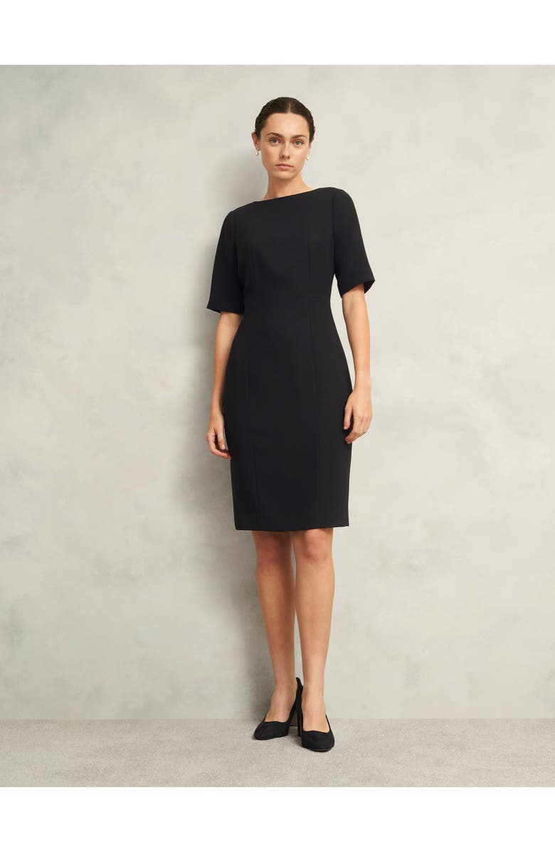 HOBBS LONDON Rae Sleeved Dress, Main, color, Black
