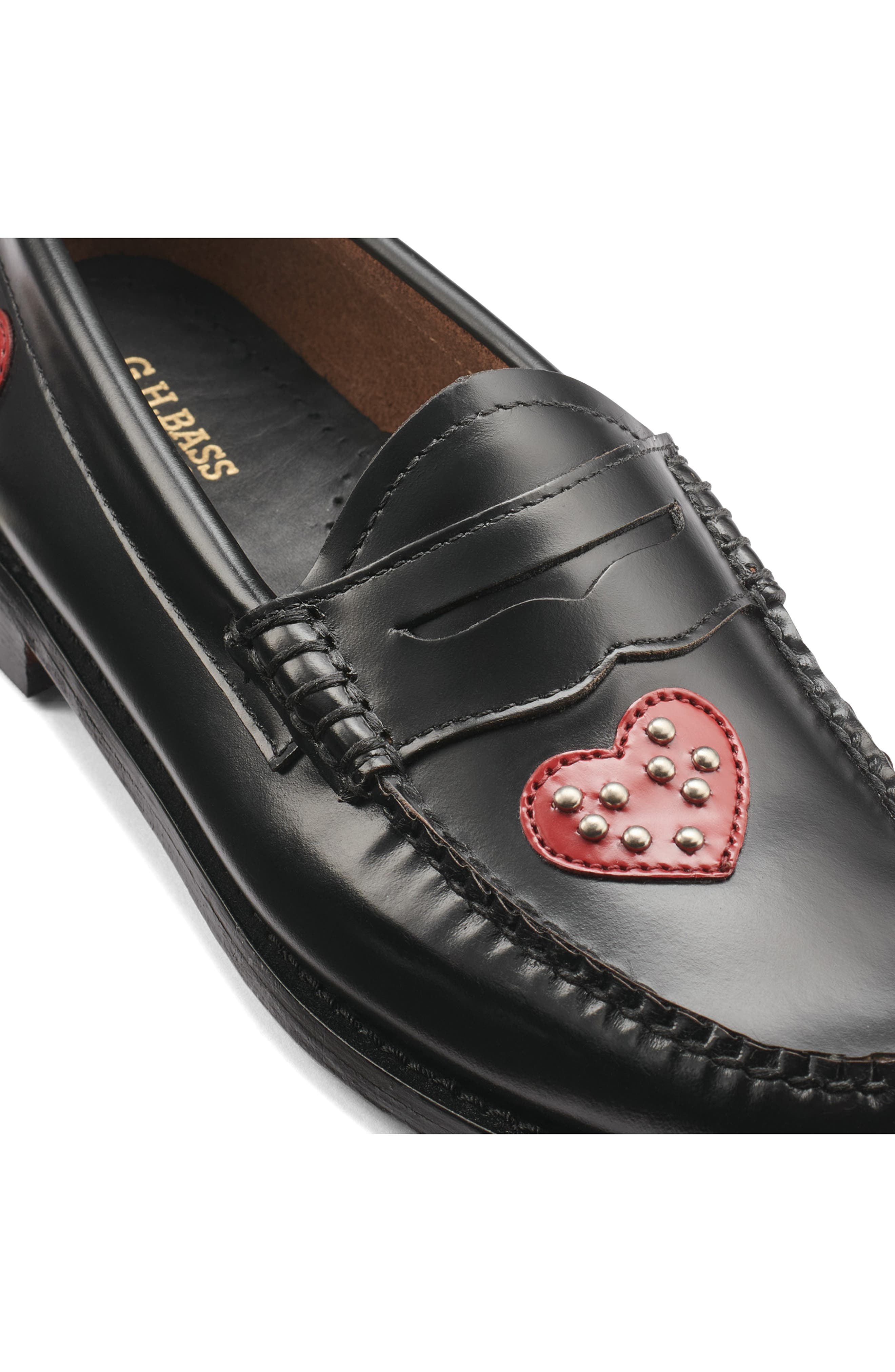 G.H.BASS Penny Love Leather Loafer, Alternate, color, 