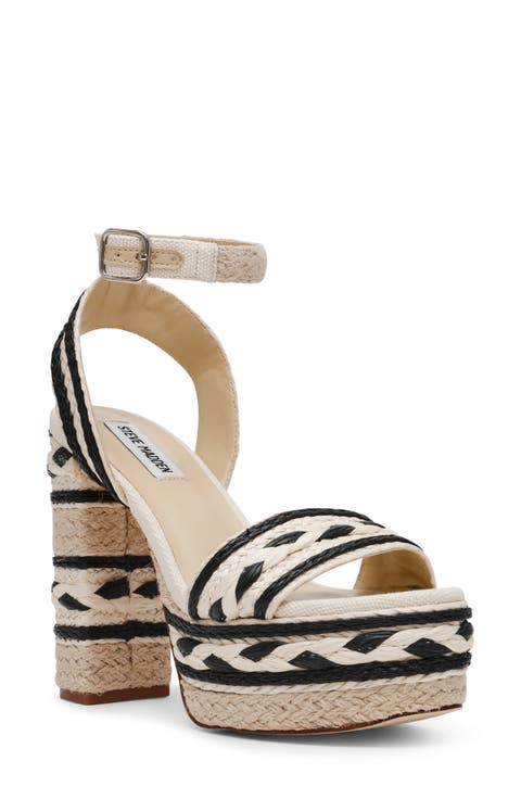 Lucci Espadrille Ankle Strap Platform Sandal (Women)