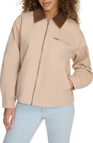 Levi's® Cotton Twill Utility Jacket with Corduroy Collar
