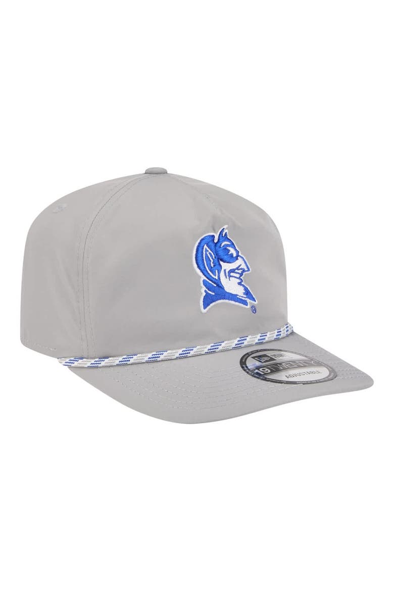 Men's New Era Gray Duke Blue Devils 19TWENTY Adjustable Hat, Alternate, color, Gray