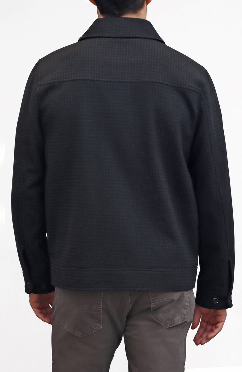 Bagatelle Zip Up Blouson Jacket, Alternate, color, Black Plaid