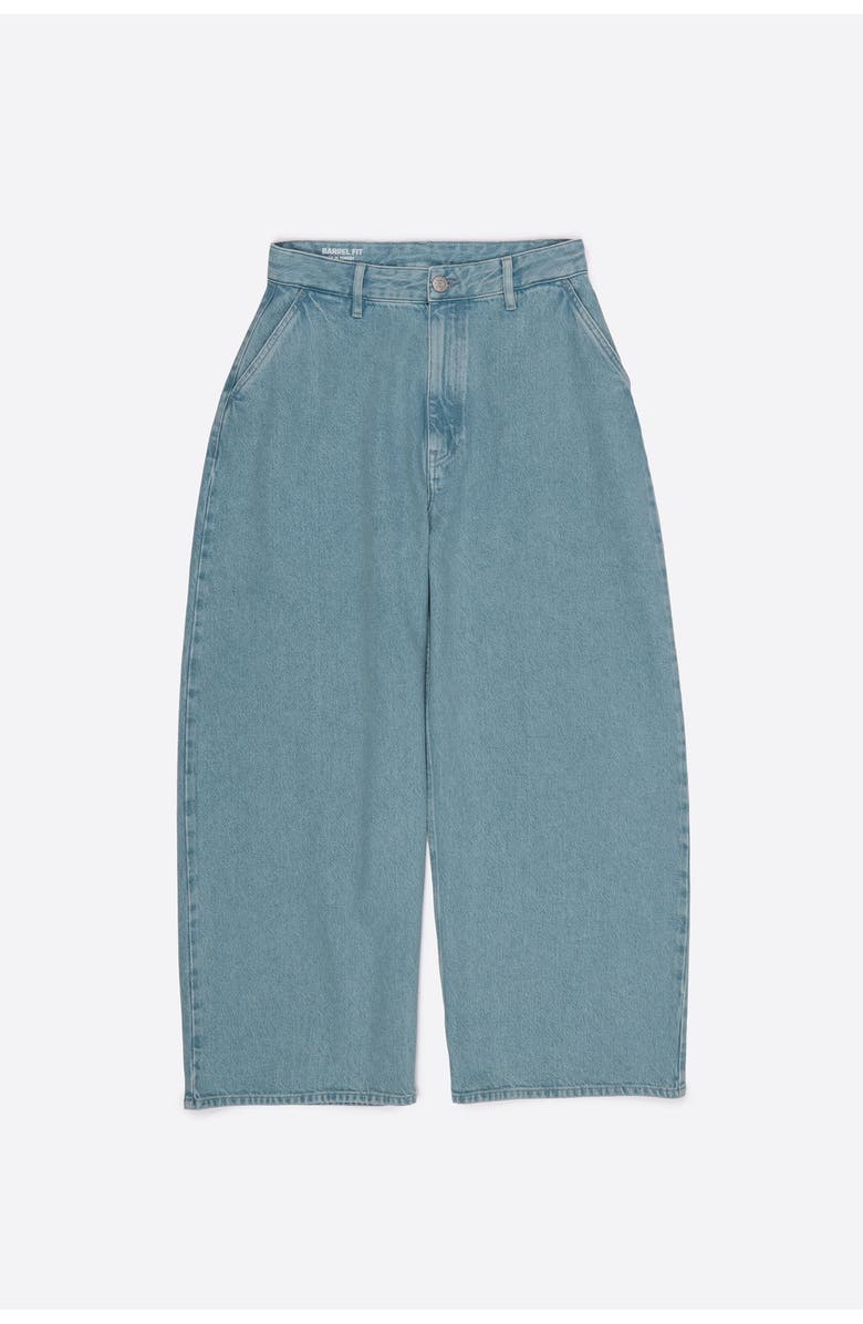 Bimba y Lola Fluid Straight-leg Denim With Pleats, Alternate, color, Light Denim Blue