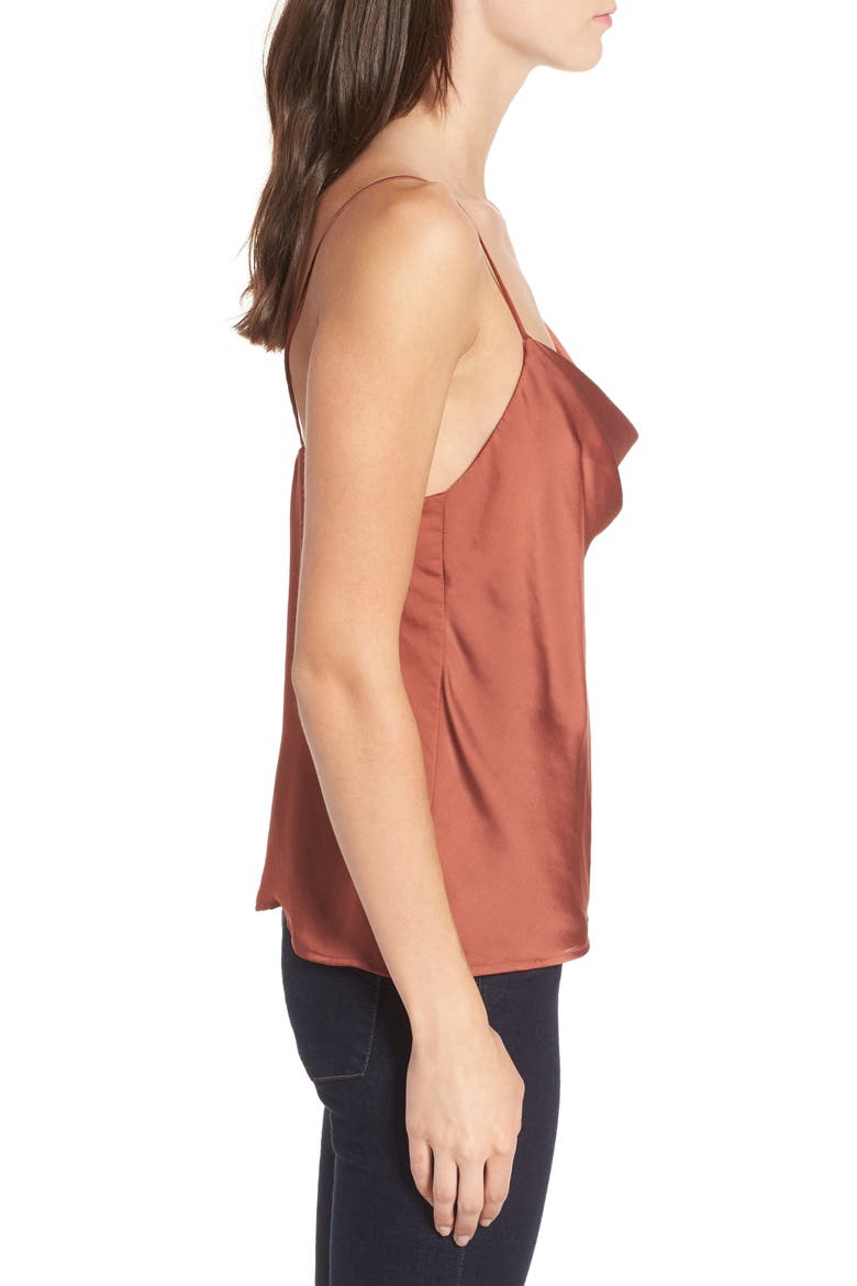 Cowl Neck Tank, Alternate, color, RUST
