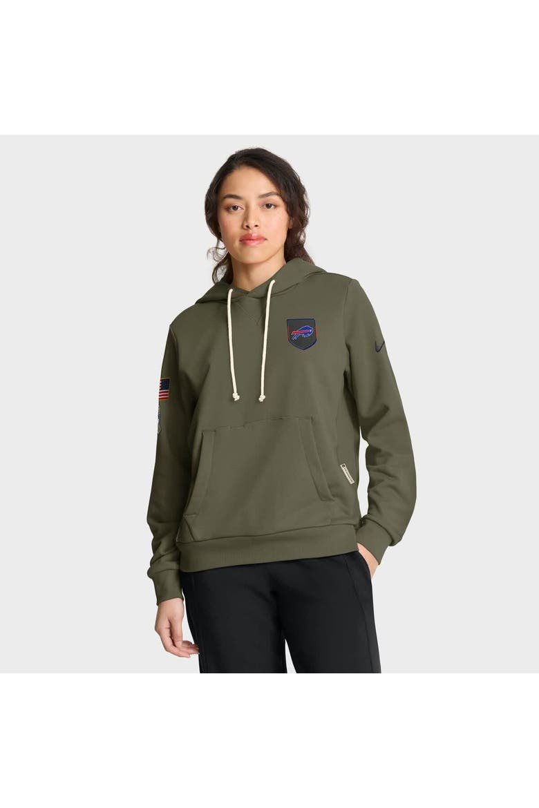 Women's Nike Olive Buffalo Bills 2025 Salute to Service Sideline Standard Issue Dri-FIT Hoodie, Main, color, Olive