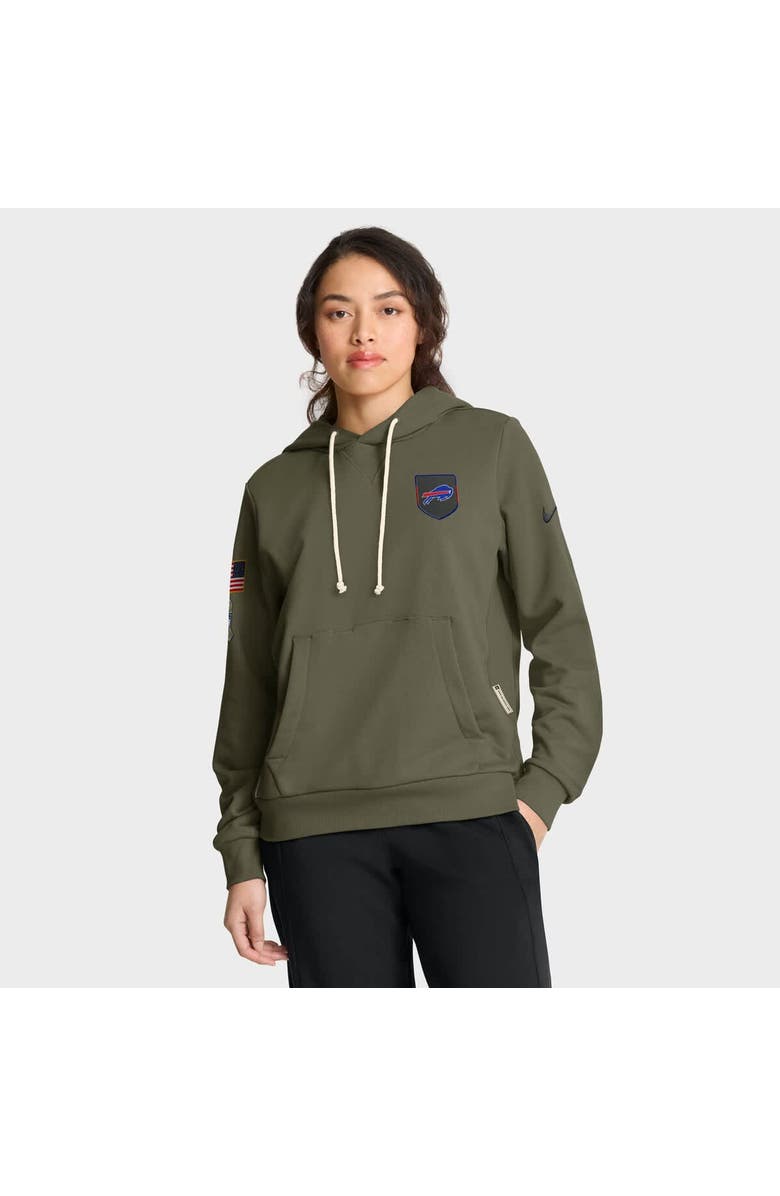 Nike Women's Nike Olive Buffalo Bills 2025 Salute to Service Sideline Standard Issue Dri-FIT Hoodie, Main, color, Olive