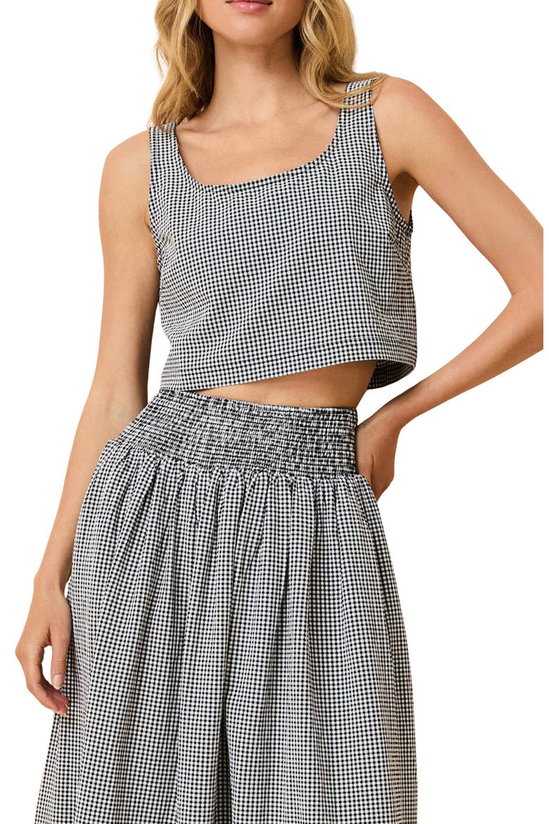 The Anise Seersucker Crop Tank (Women) | Nordstrom