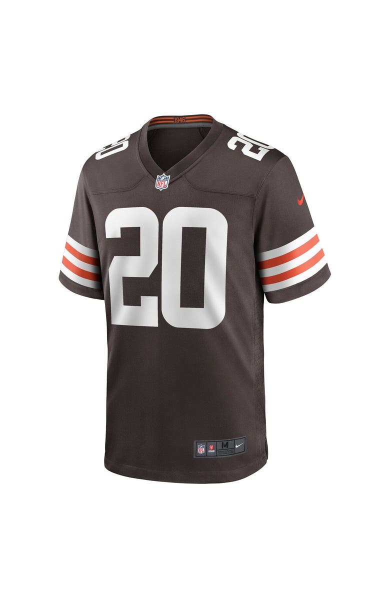 Nike Men's Nike Gregory Newsome II Brown Cleveland Browns 2021 NFL Draft First Round Pick Game Jersey, Alternate, color, 