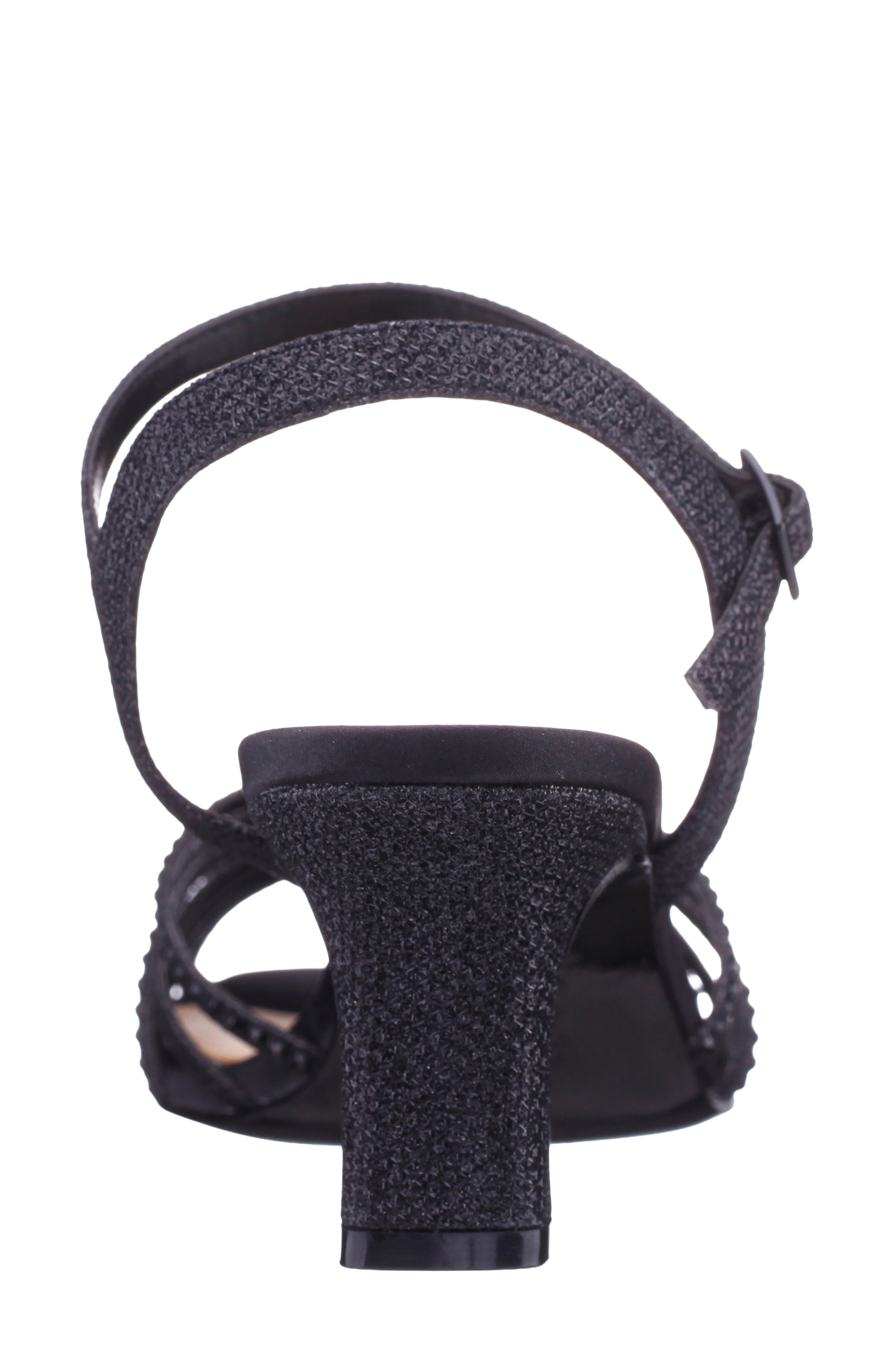 Nina Bryna Ankle Strap Sandal, Alternate, color, Black