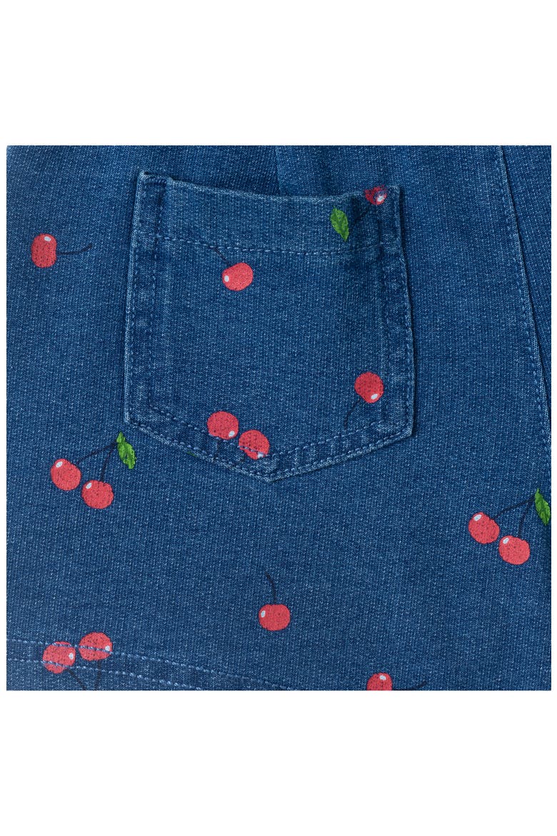 Kids' Knit Denim Shorts, Alternate, color, BLA- BLUE CHERRY