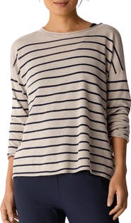 Eileen Fisher Organic Linen & Organic Cotton Crewneck Sweater