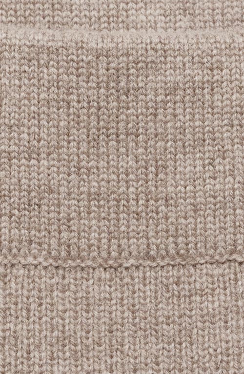 Mango Rib Knit Midi Skirt In Sand