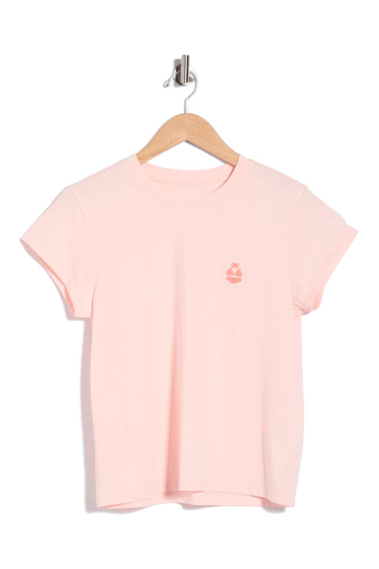 Palm Embroidered T-Shirt, Alternate, color, BLUSH