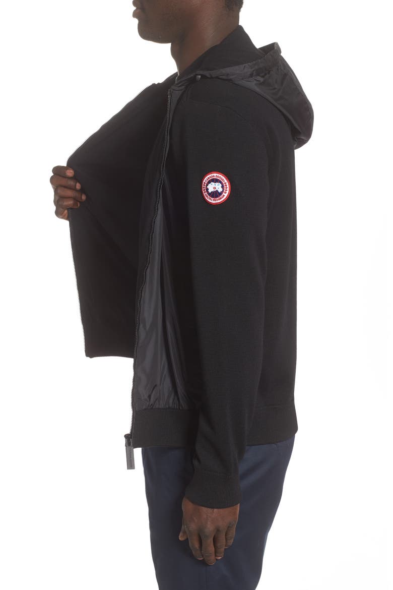 Windbridge Zip Hoodie, Alternate, color, BLACK