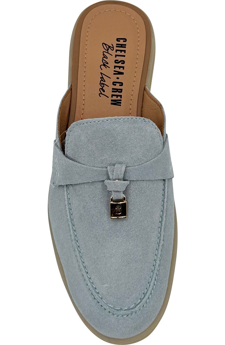 CHELSEA CREW Lasso Mule Loafer, Alternate, color, Blue Suede