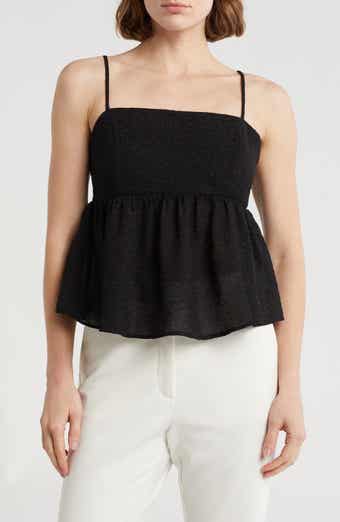 Elodie Textured Peplum Camisole