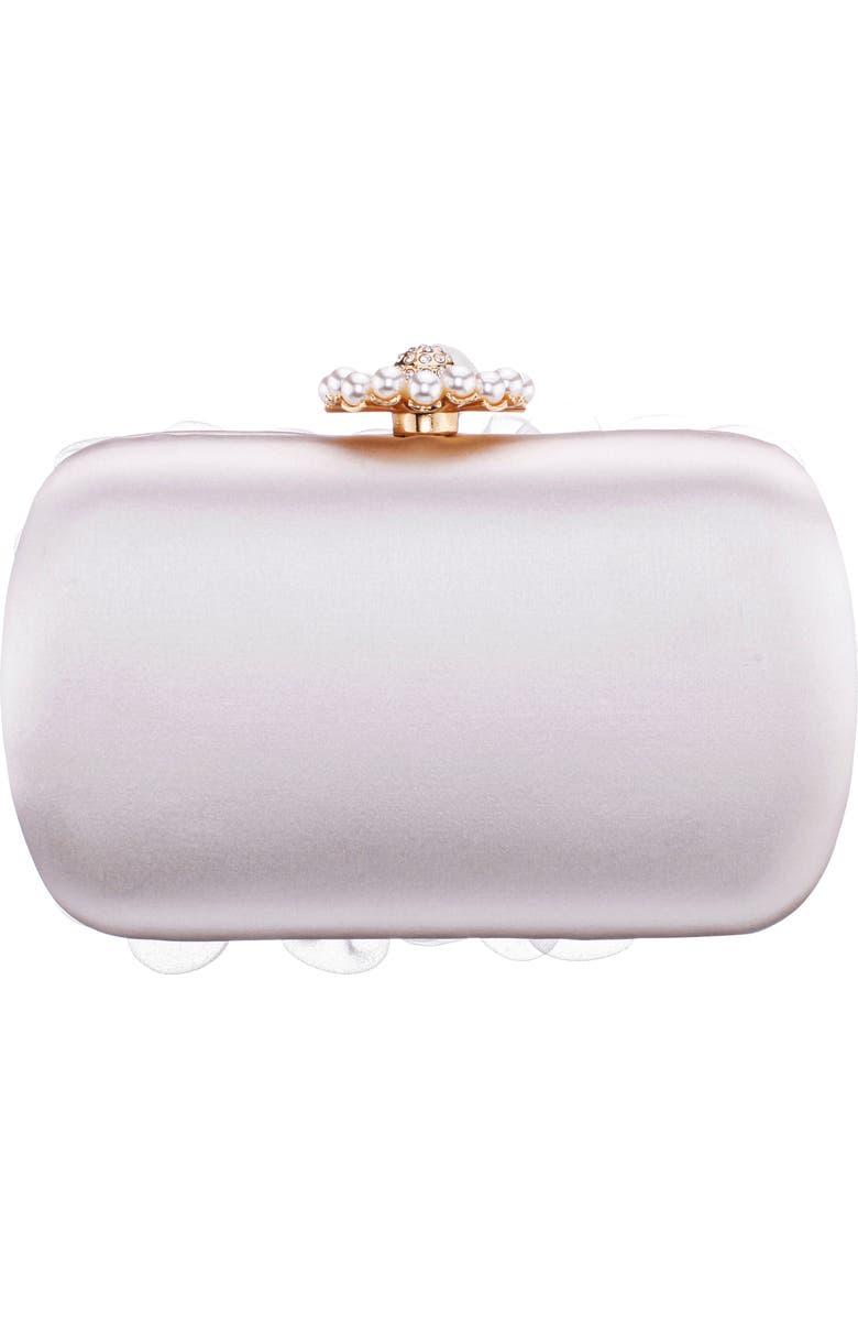 Nina Serenity Clutch, Alternate, color, White