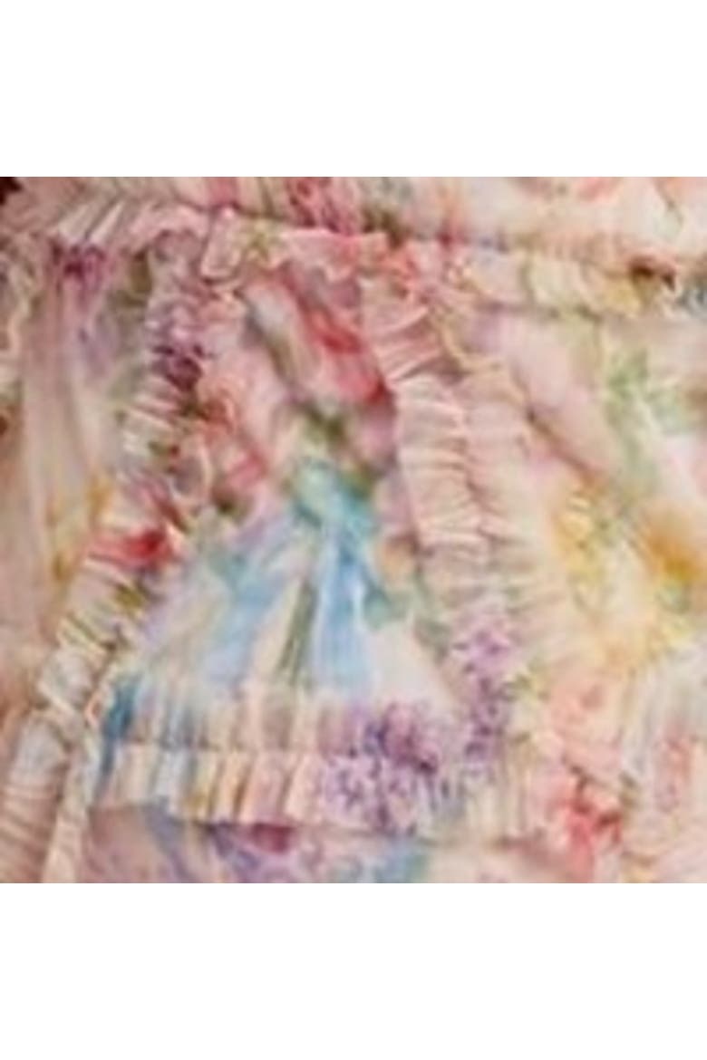 Floral Diamond Ruffle Gown, Alternate, color, Topaz Pink