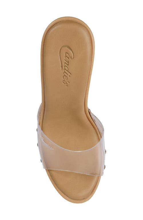 Candies Candie's Antonella Slide Sandal In Clear Pvc