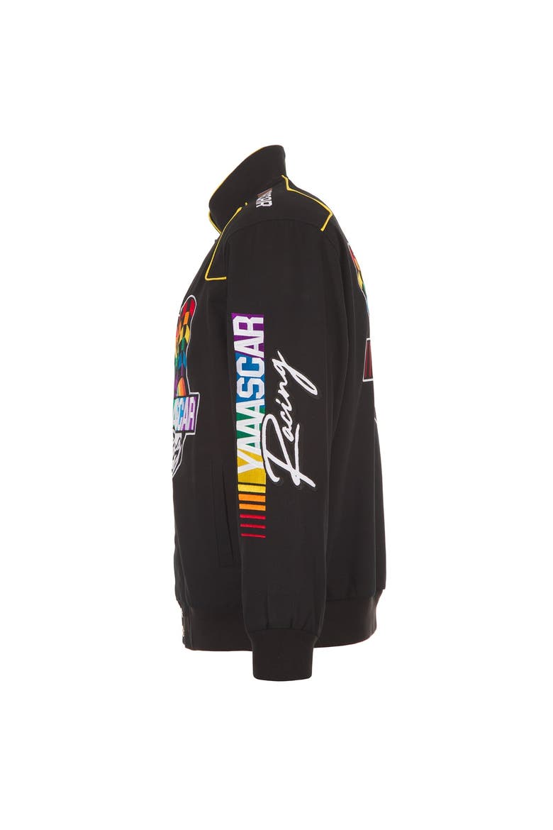 Men's JH Design Black NASCAR Merchandise YAAASCAR Pride Full-Snap Jacket, Alternate, color, Black