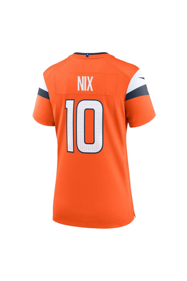 Women's Nike Bo Nix  Orange Denver Broncos Game Jersey, Alternate, color, Orange