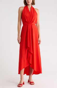 Calvin Klein Ruffle Midi Dress
