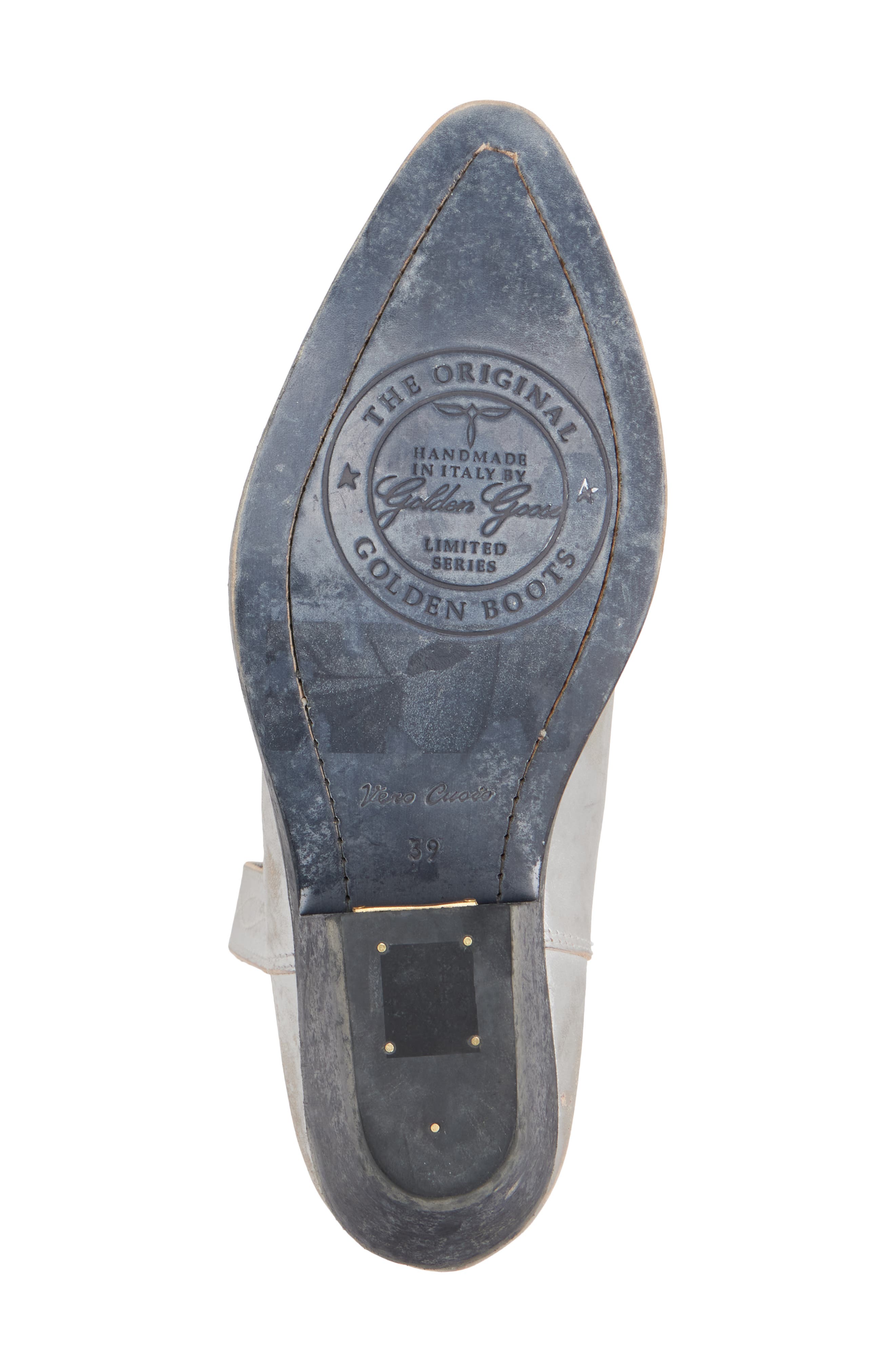Golden Goose Wish Star Western Boot, Alternate, color, Silver
