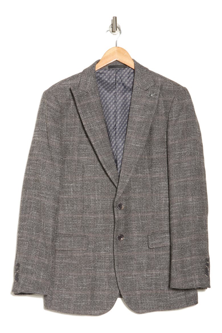 Solid Slim Fit Blazer, Alternate, color, GREY