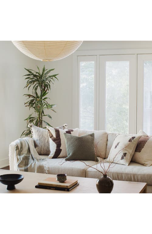 Crane Air Abstract Pathway Throw Pillow In Neutral