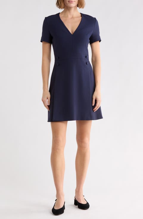 Dahelga V-Neck Short Sleeve Dress