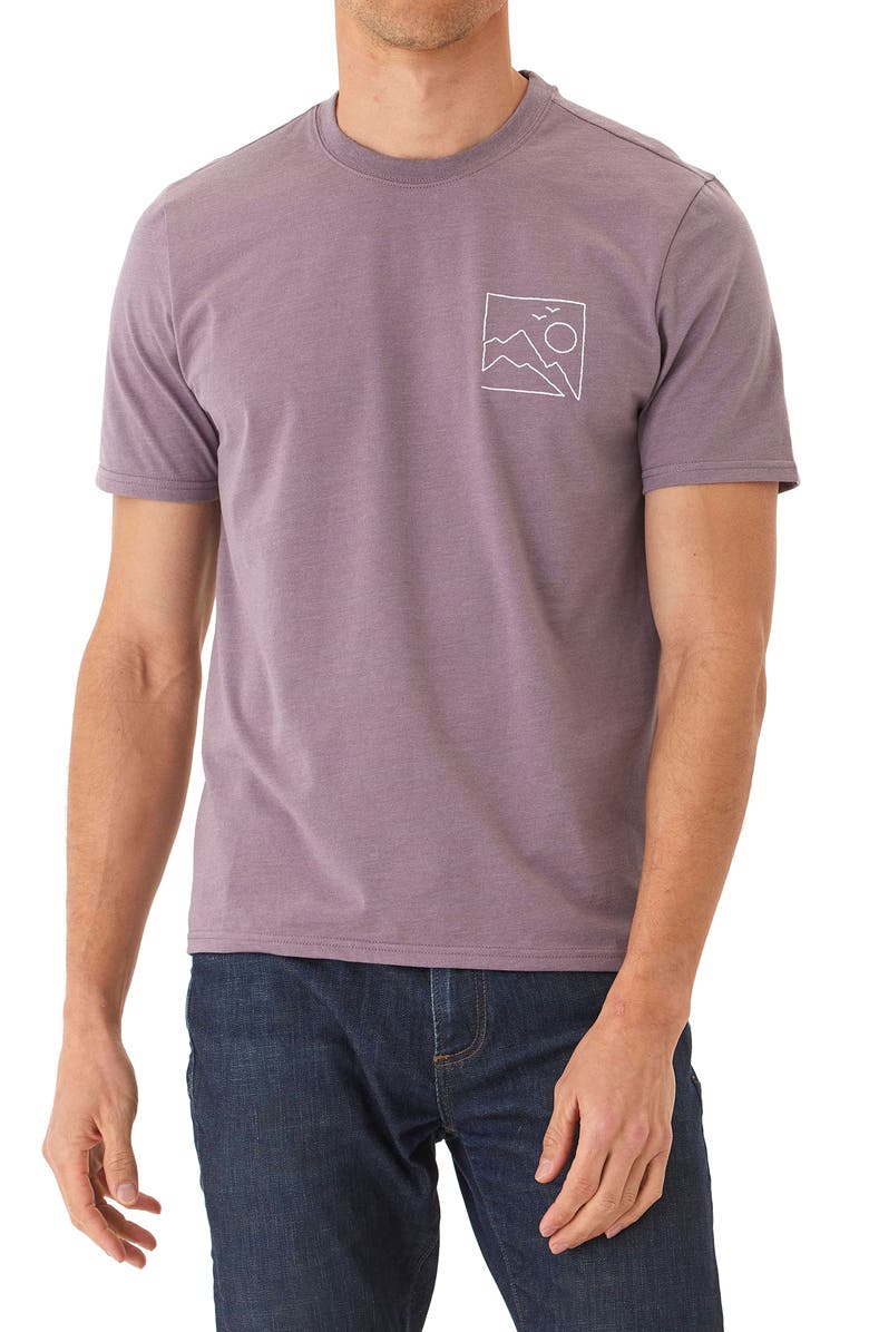 Threads 4 Thought Soft Wash Summit View Graphic T-Shirt, Main, color, Mauvedust