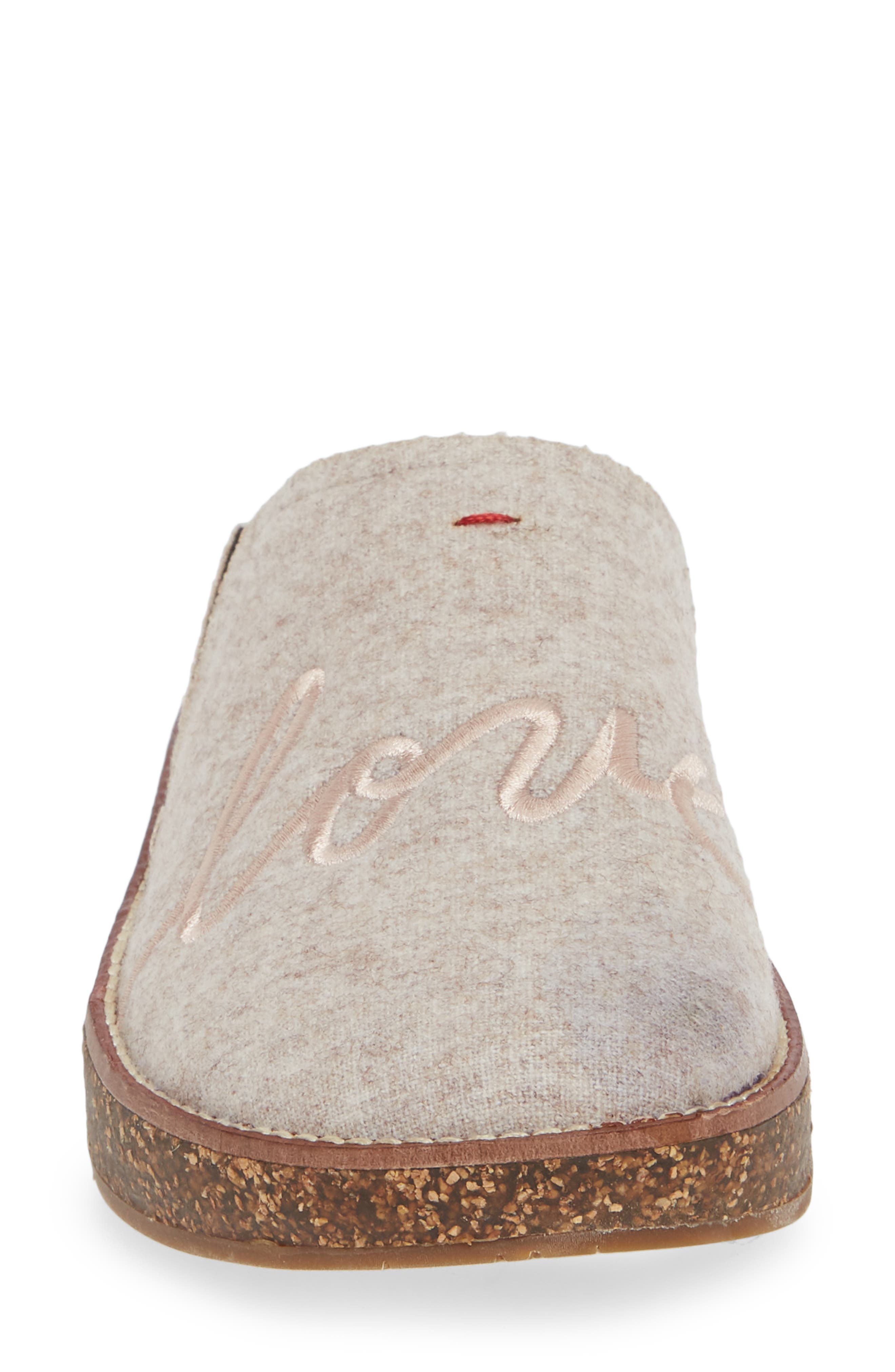 'Tillie' Scuff Slipper, Alternate, color, SALMON FABRIC