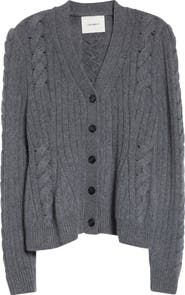 Lisa Yang Leire Cashmere Cabled Rib Cardigan