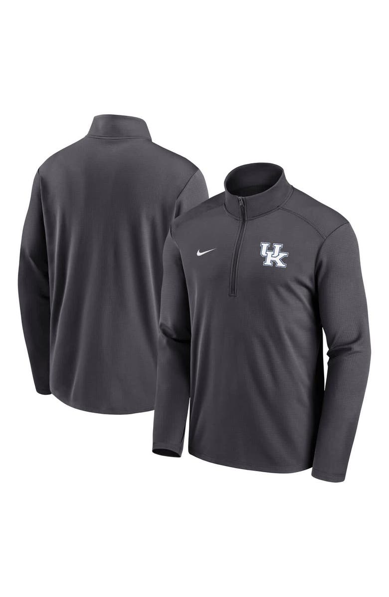 Nike Men's Nike  Anthracite Kentucky Wildcats Primetime Pacer Performance Half-Zip Top, Alternate, color, 