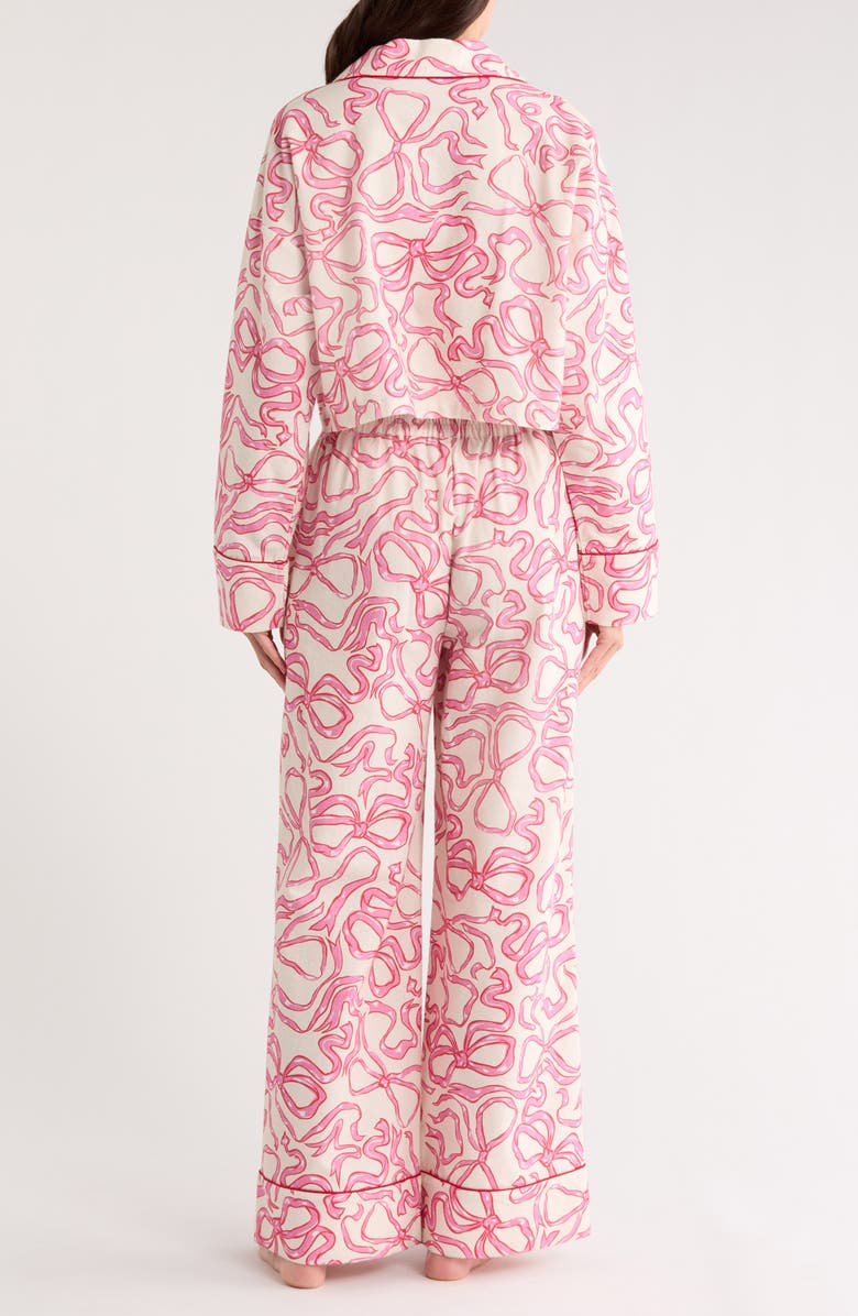 KILO BRAVA Print Cotton Pajamas, Alternate, color, Dancing Bows