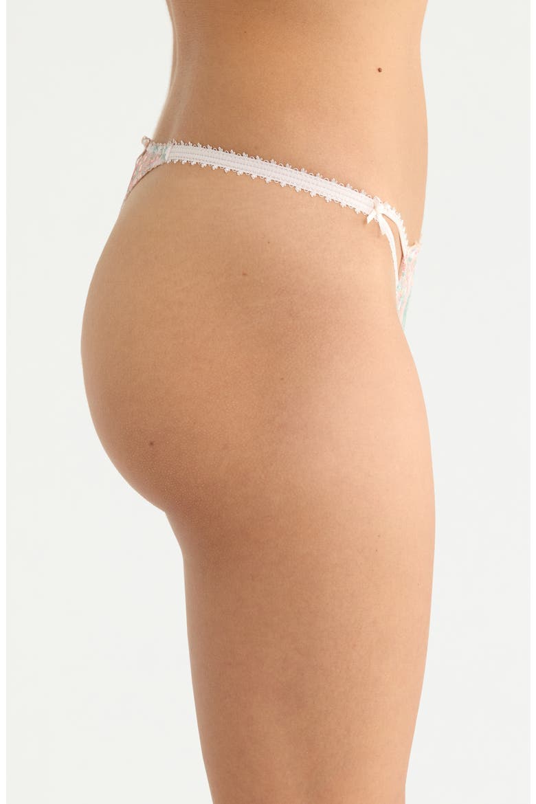 Infusion Embroidered Thong, Alternate, color, MULTICOLORE