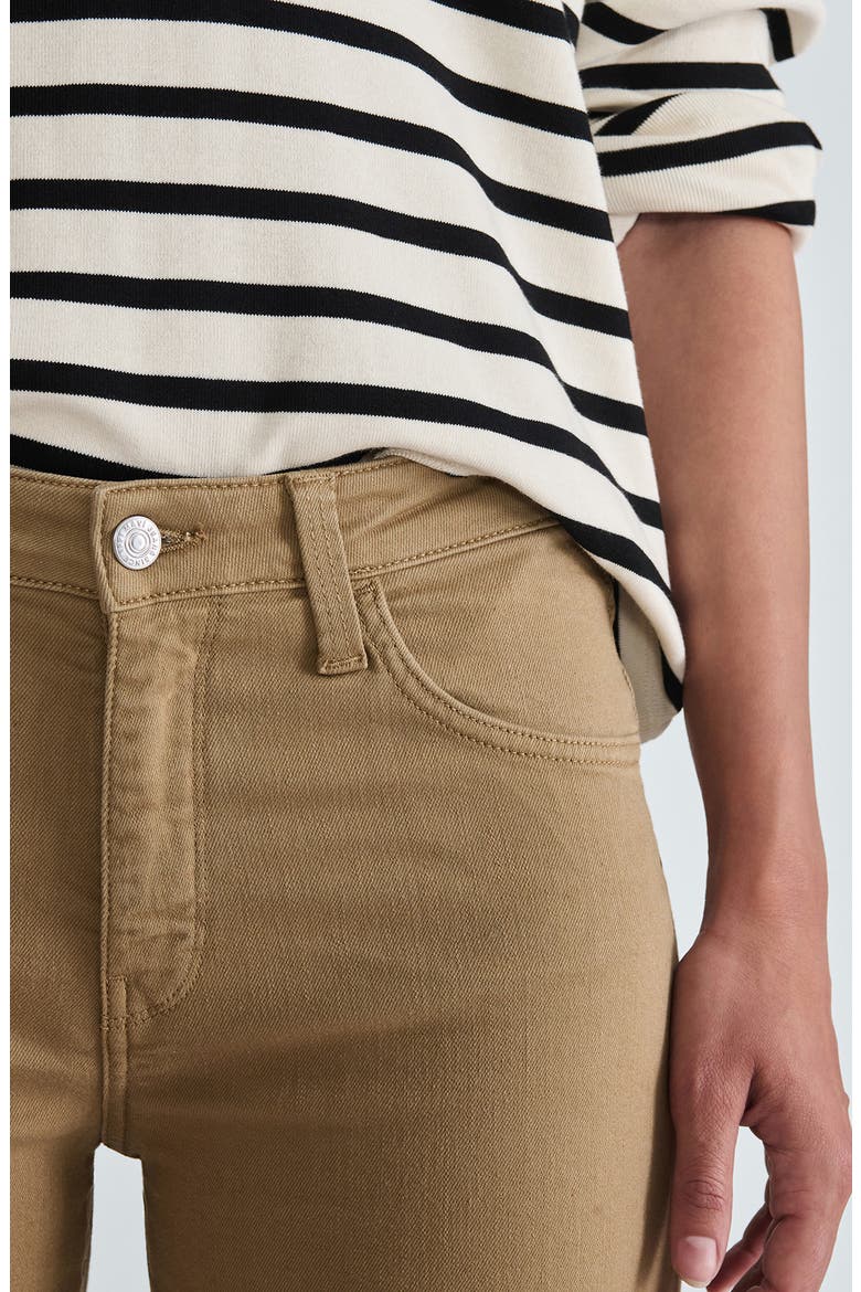 Florida High Waist Wide Leg Jeans, Alternate, color, DARK KHAKI DENIM
